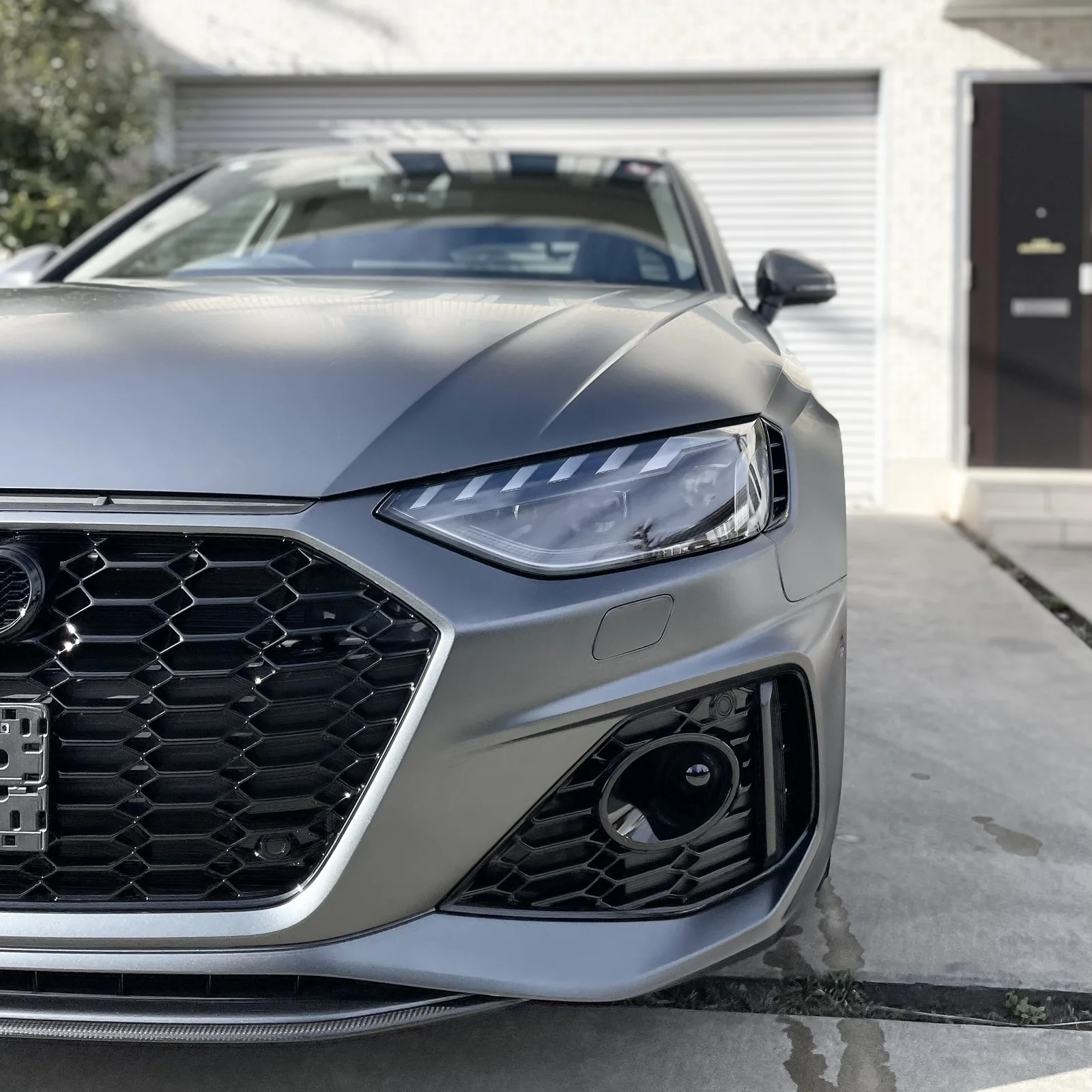 アウディRS-4のマットPPF施工